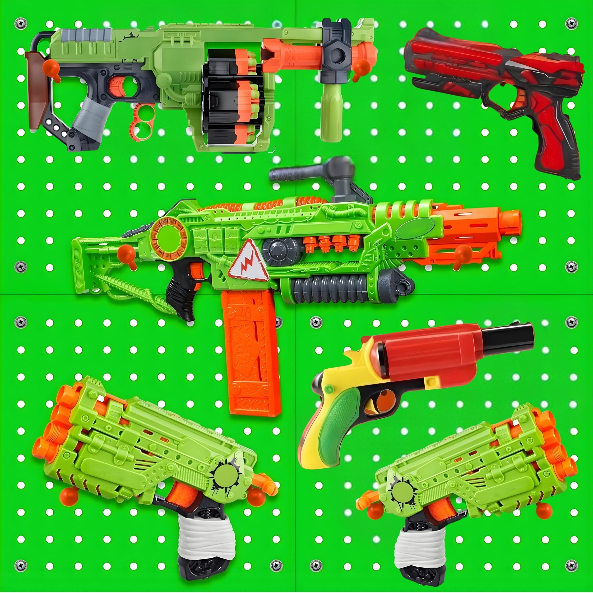 Amazon｜Skywin ペグボード ナーフガンストレージオーガナイザー